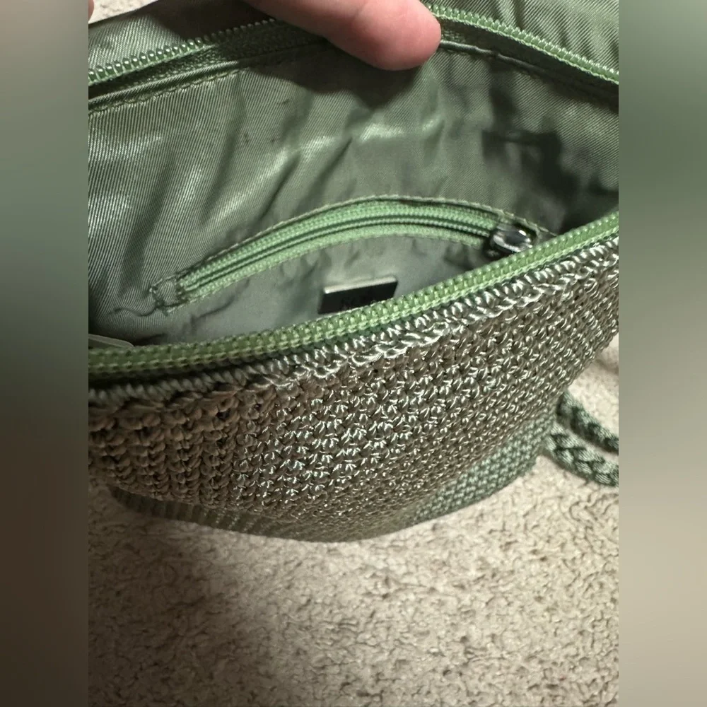 The Sak Green Crochet Crossbody Bag - Picture 7 of 8